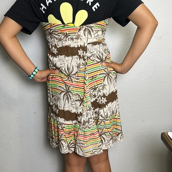 Farm Rio Women’s Size Medium Strapless Wrap Cover Up Mini Short Dress - Picture 15 of 15